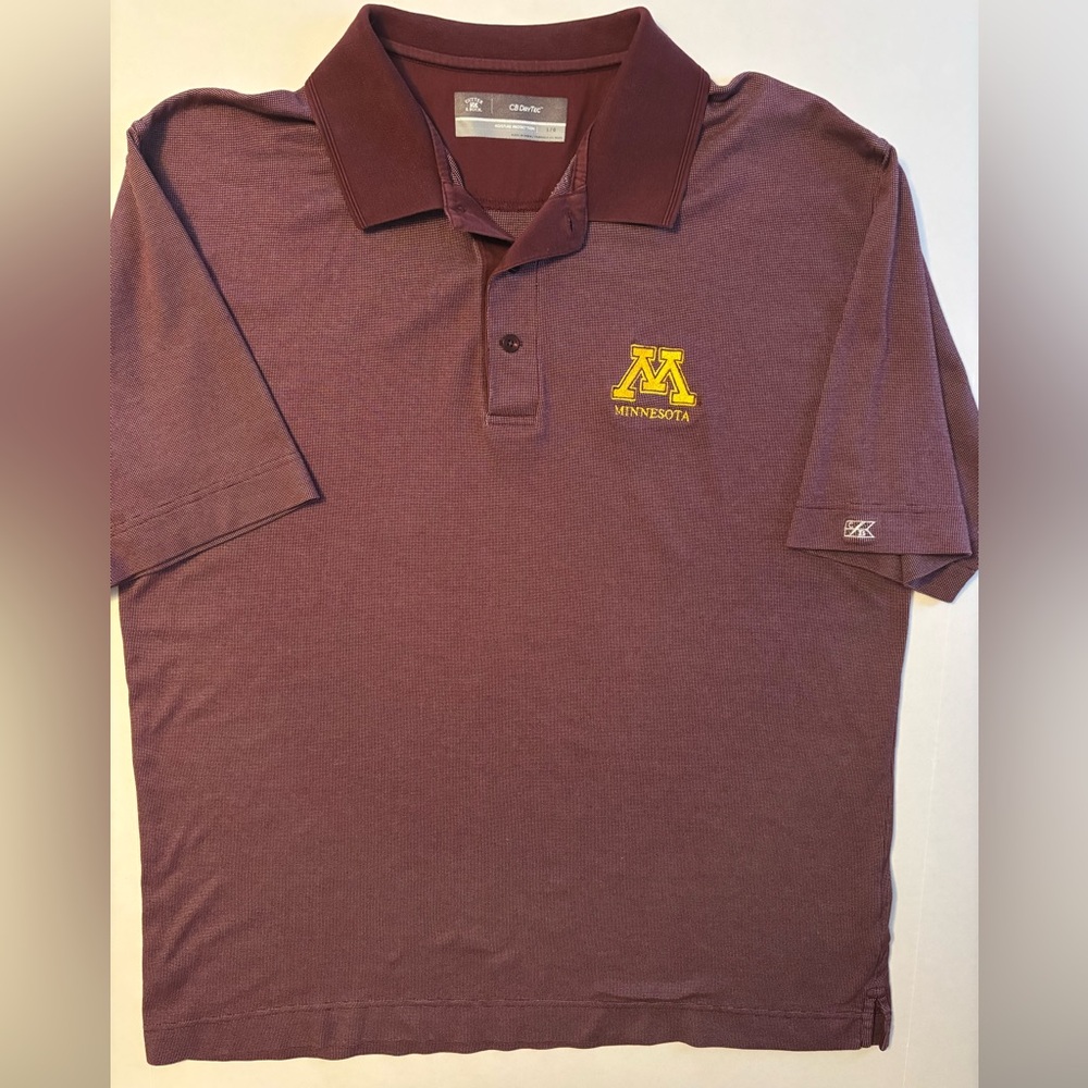 Cutter & Buck‎ University of Minnesota Polo. Size Large.